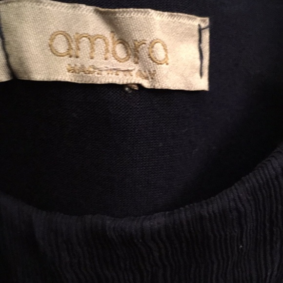 Ambra Made in Italy Embellished 💯 Silk Top - Picture 3 of 7